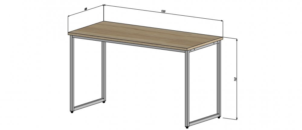 Стол 1300х600х760 лдсп 22мм (1)